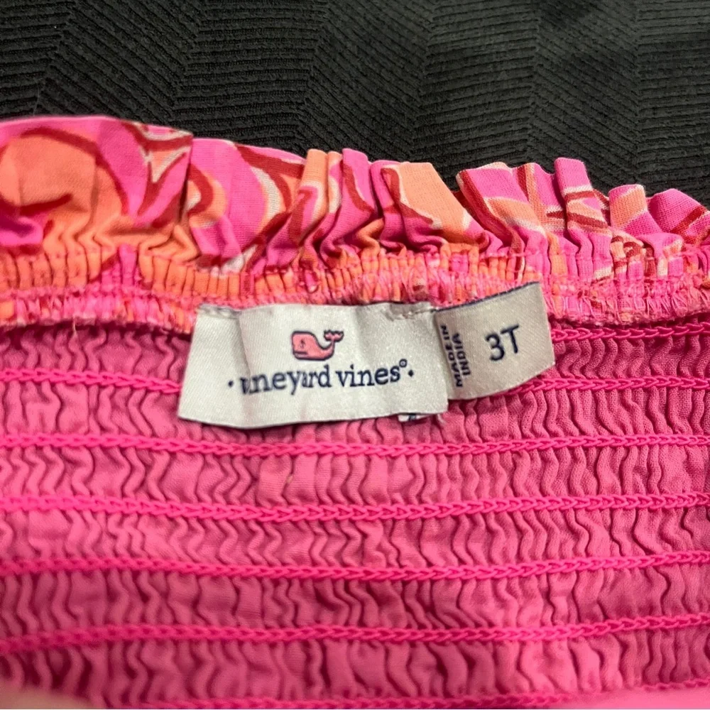 Vineyard Vines Pink & Orange Patterned Sundress